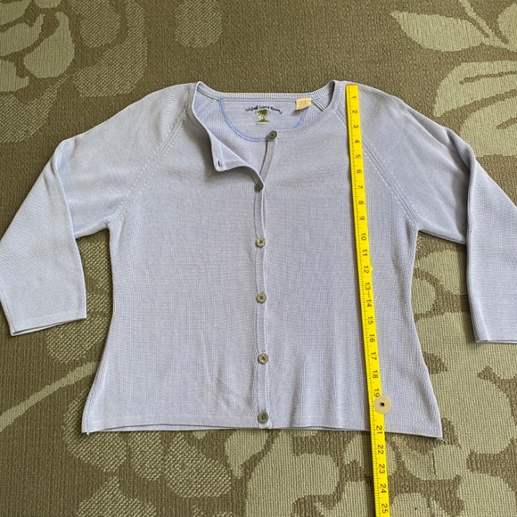 ORIGINAL ISLAND SPORT Linen & Cotton Cardigan Sweater Womens Large - Picture 7 of 7